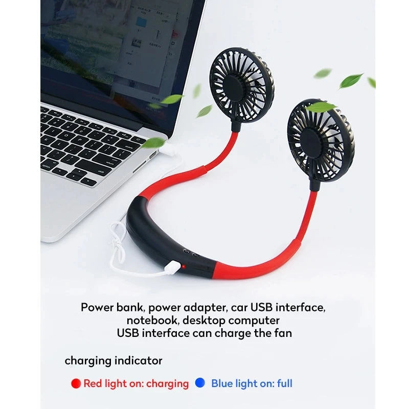 EXIVO™ BreezeGo | Portable Hands-Free Neck Fan