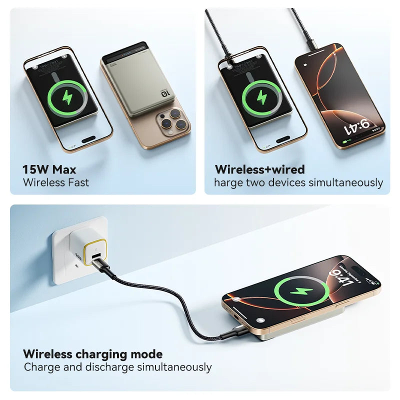 EXIVO™ MagVolt | 20W Magnetic Wireless Power Bank