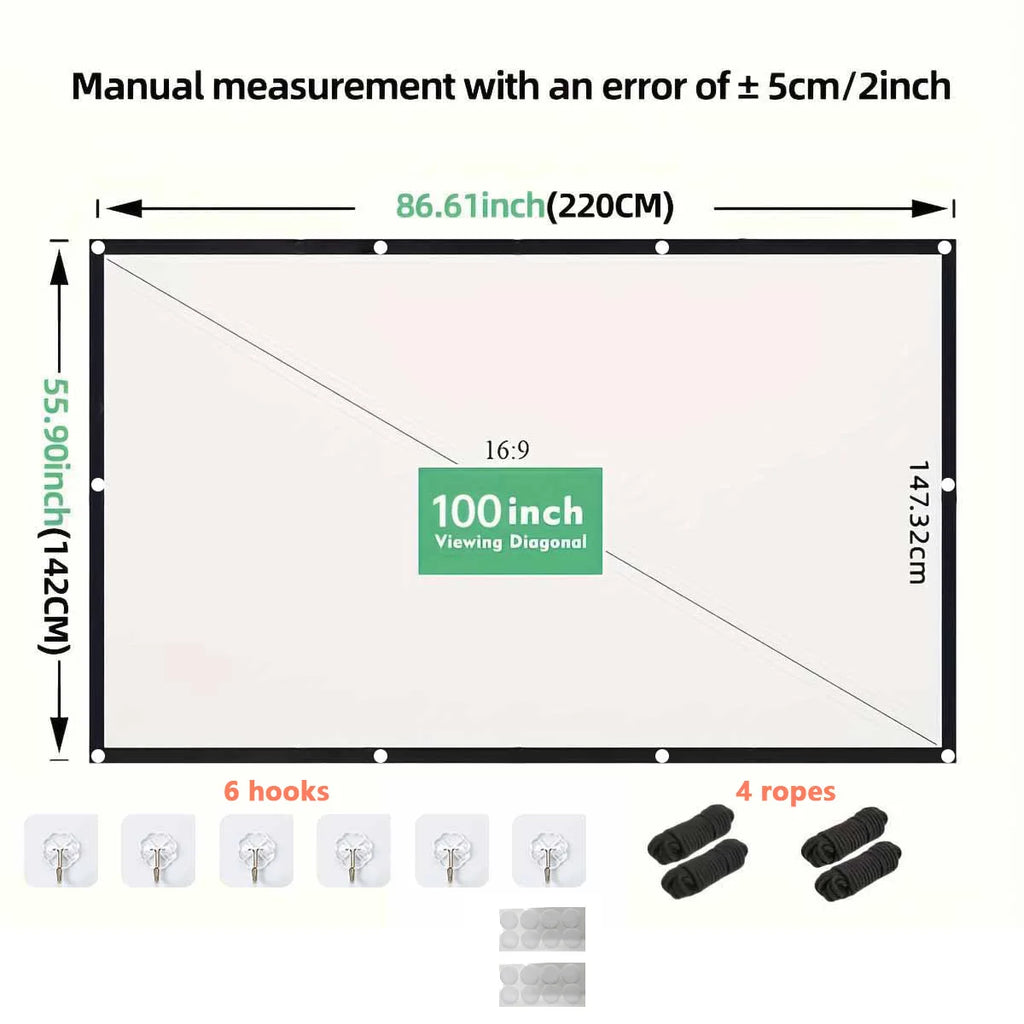 EXIVO™ ViewMax | Portable Anti-Crease Projector Screen