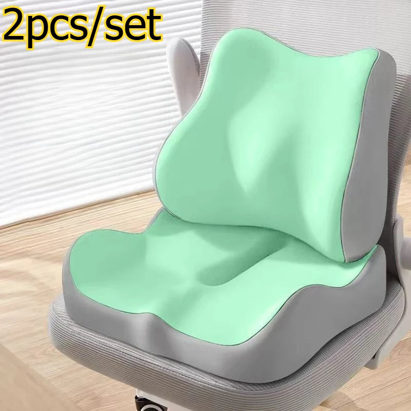 EXIVO™ CloudSeat | Ergonomic Memory Foam Stadium Cushion 2pcs/set