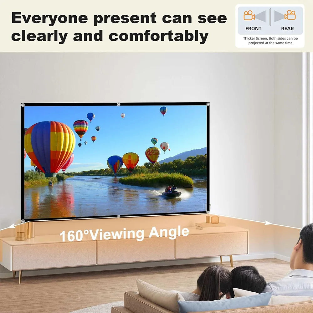 EXIVO™ ViewMax | Portable Anti-Crease Projector Screen